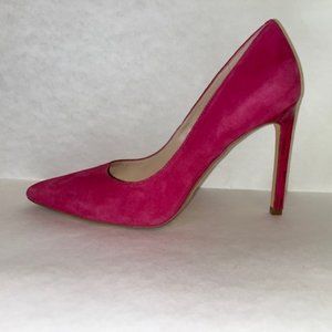 Bright Pink Suede Nine West 4 " Heel Size 7